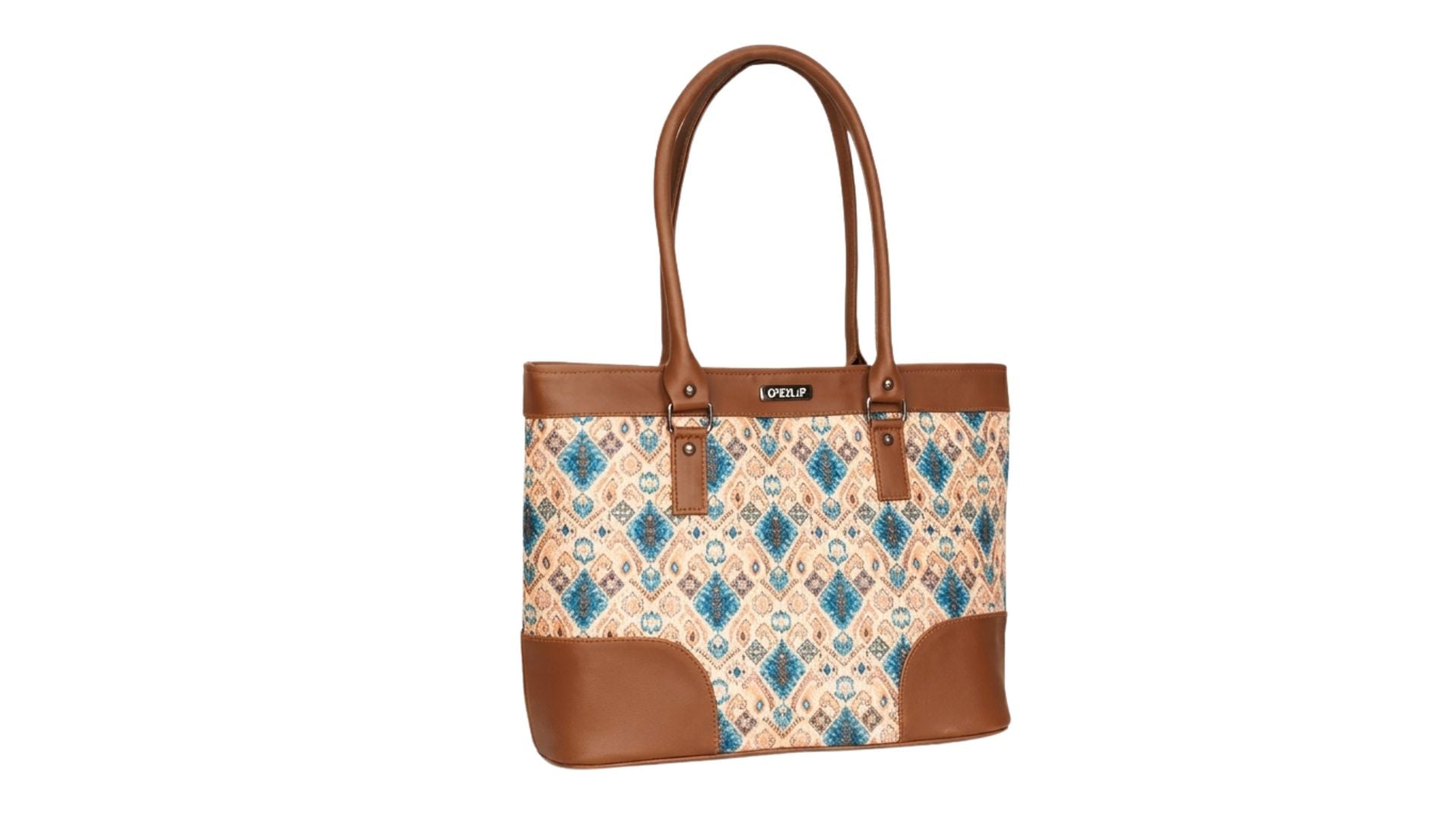 Ethnic Inspired Jute Tote Bag - Vibrant Print & Sustainable Design
