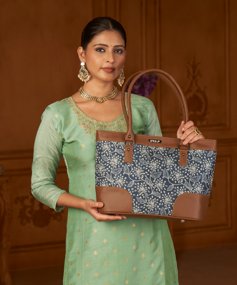 Ethnic Jute Tote Bag - Handcrafted Artistry for Sustainable Fashion