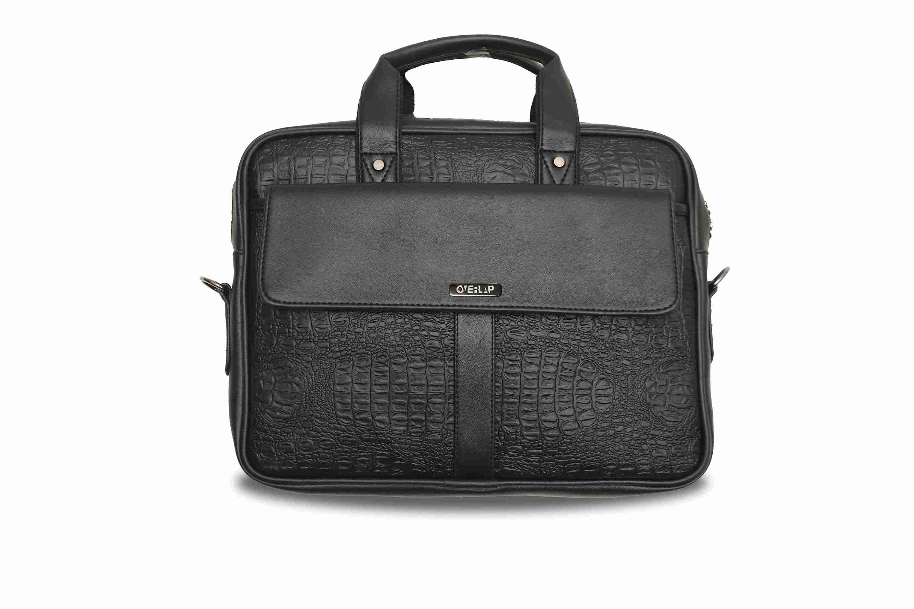 Executive Genuine Leather Laptop Bag - Classic Elegance for Business Professionals