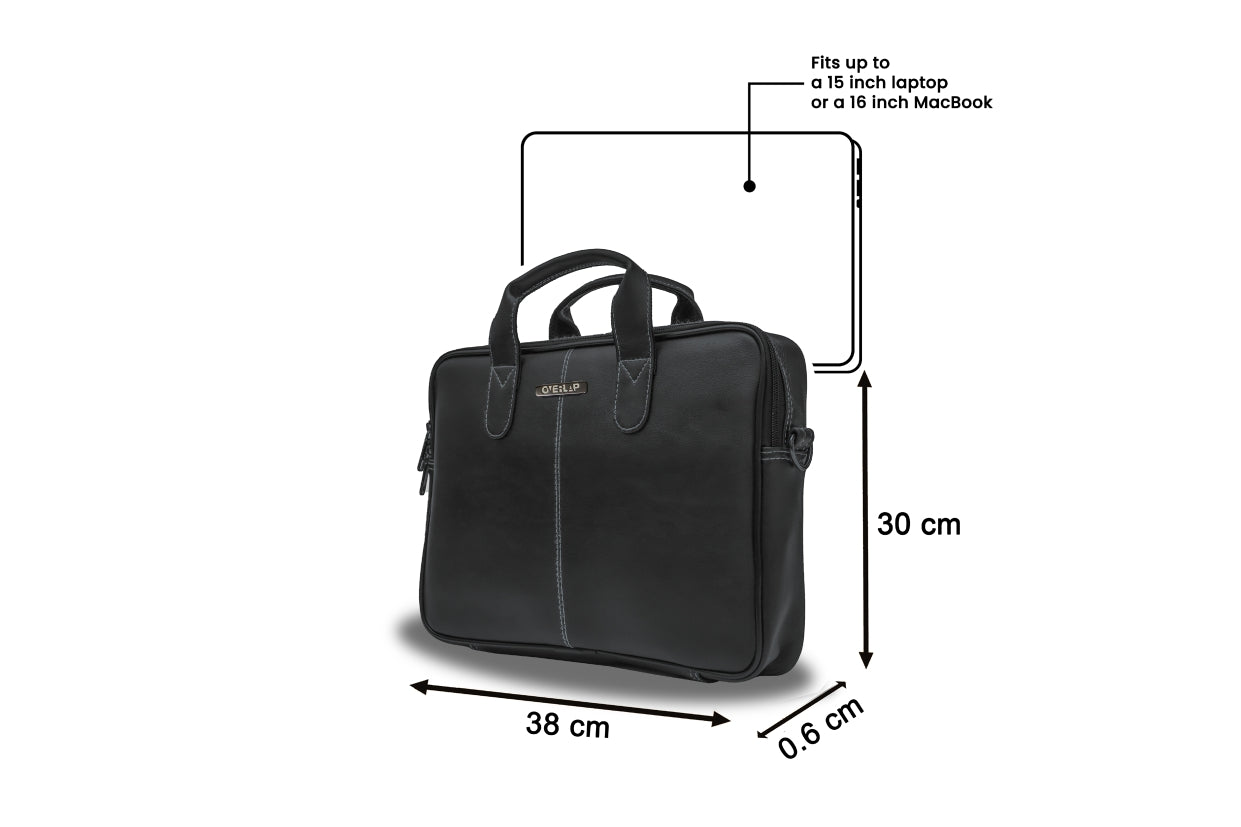 Genuine Leather Laptop Bag for Men - Premium Quality & Stylish Design