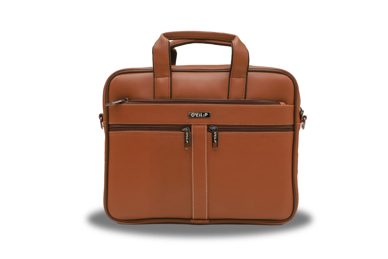 Elevate Your Style: Cobra 003 - The Ultimate Genuine Leather Laptop Bag for Men