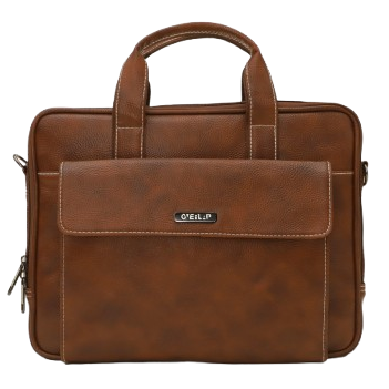 Premium Genuine Leather Laptop Bag - Stylish Protection for Professionals