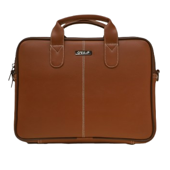 Professional Genuine Leather Laptop Bag - Classic Elegance for Business Professionals