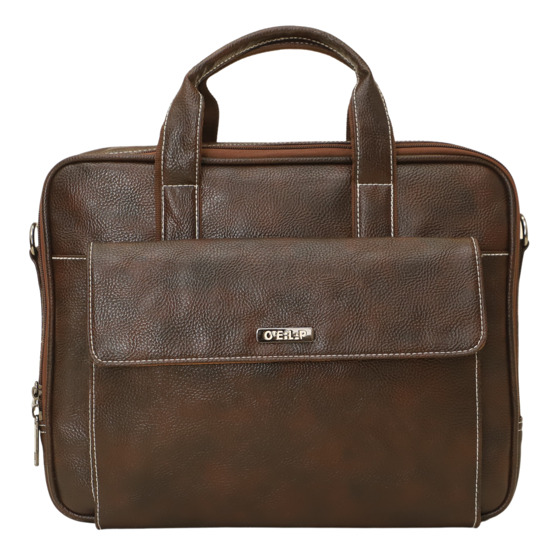 Classic Genuine Leather Laptop Bag - Stylish Protection for Professionals