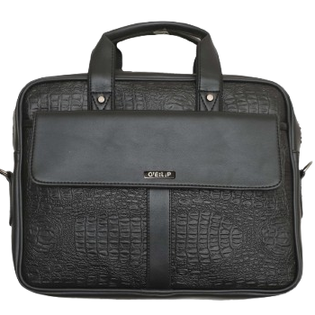 Executive Genuine Leather Laptop Bag - Classic Elegance for Business Professionals